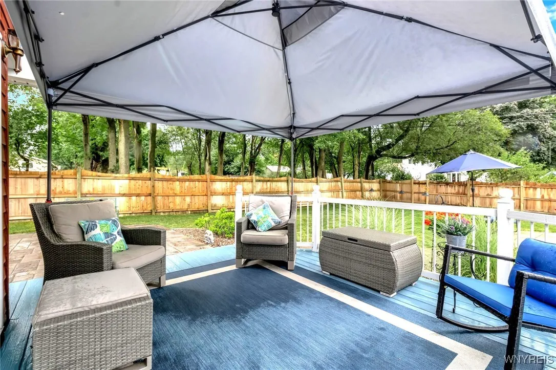 View from 23x12 pressure treated deck