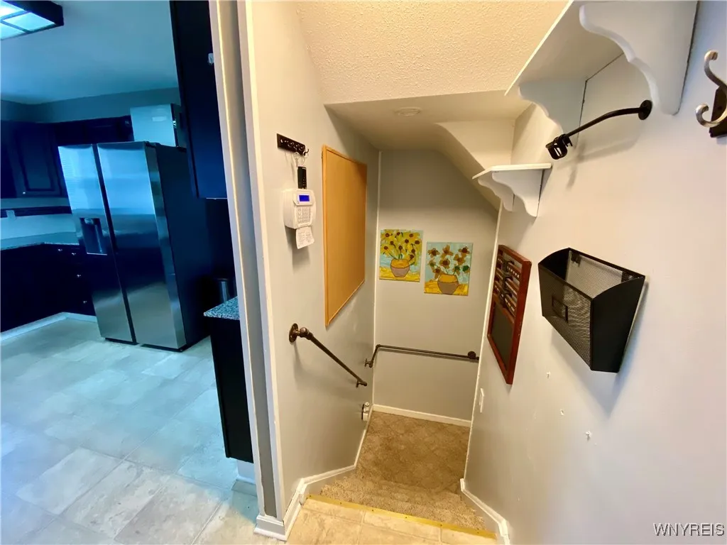 Stairway to the lower level.
