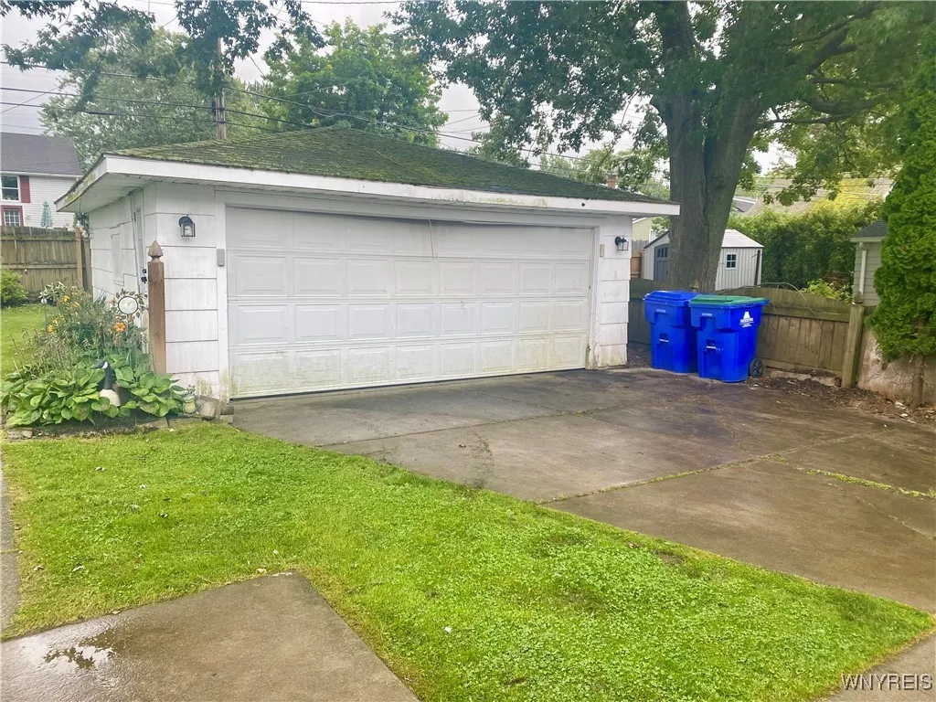 A detached 2..5 car garage for keeping the snow off your vehicles in the winter.