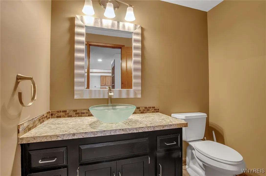 first floor half bath