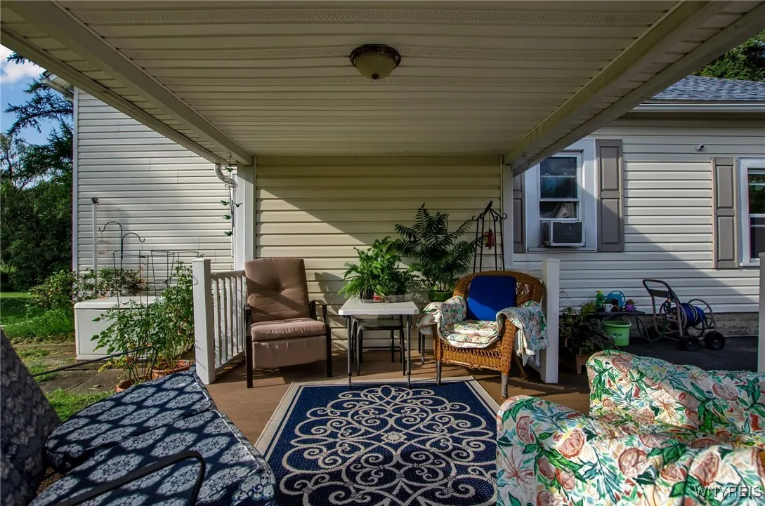 Enjoy WNY summers on the covered patio!