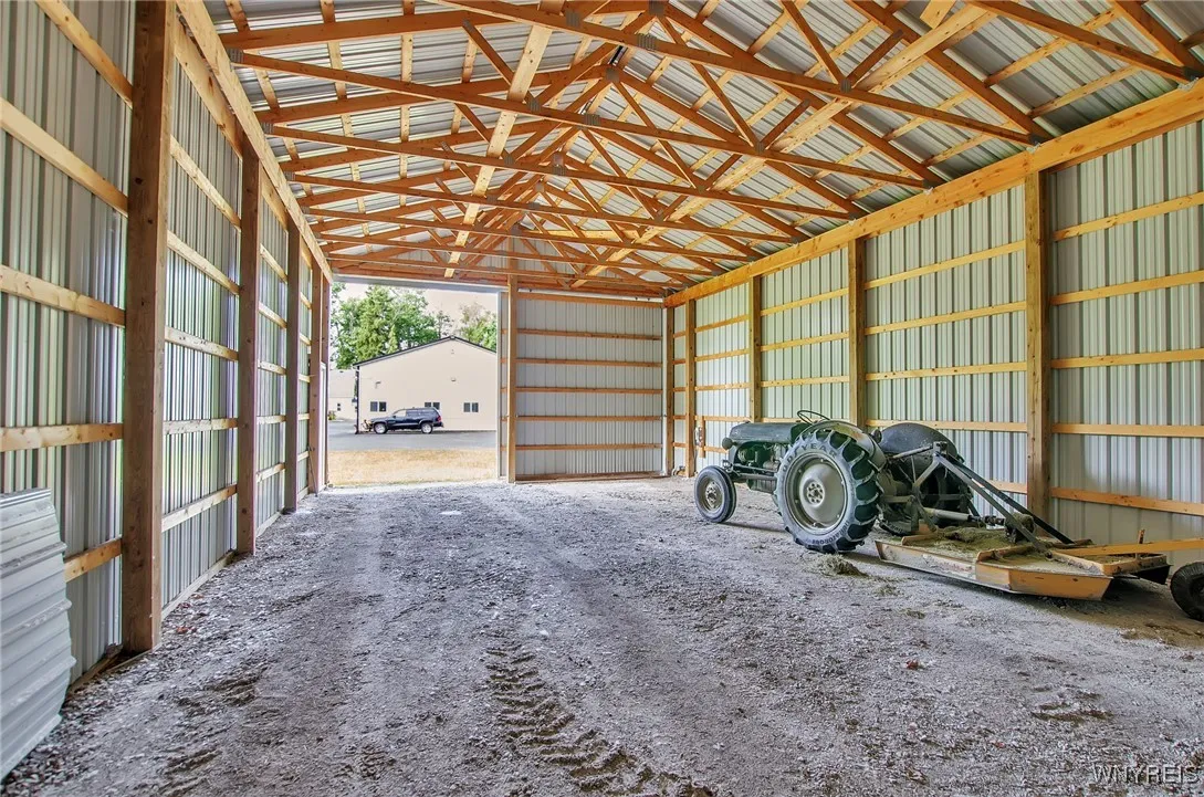 Pole Barn. 1950 Ford tractor stays with property