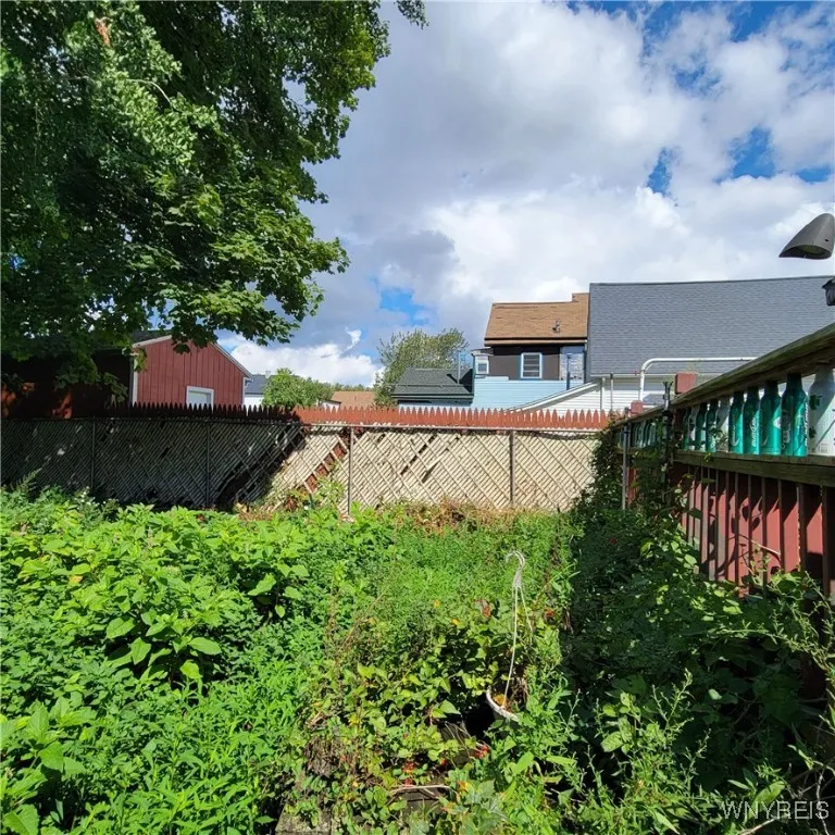 Backyard fully fenced