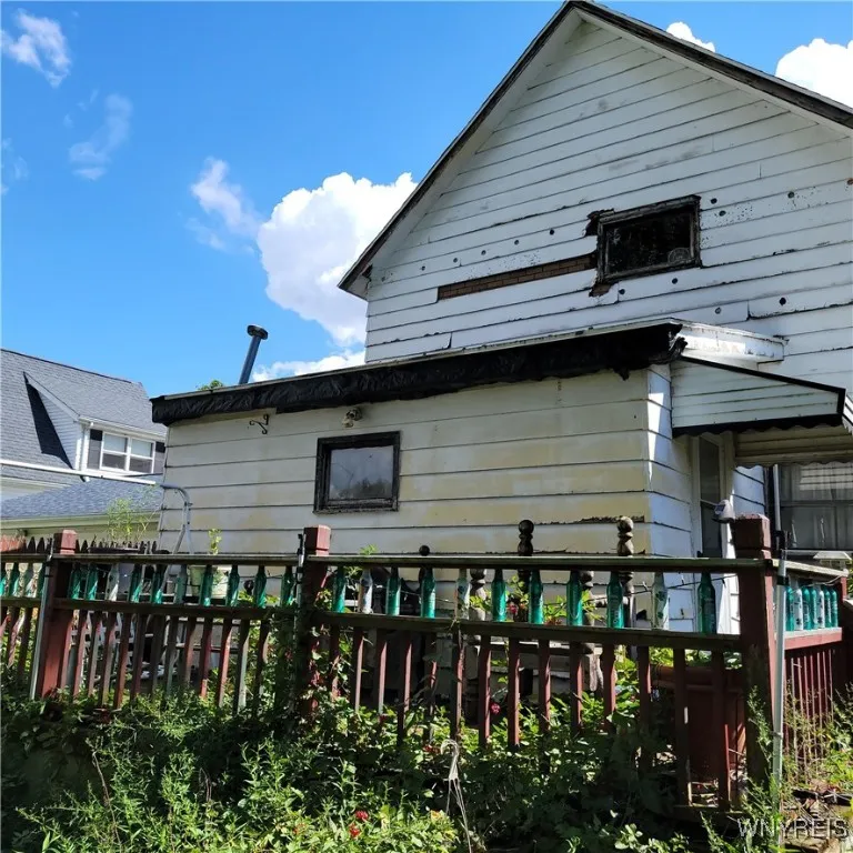 Back of home and porch
