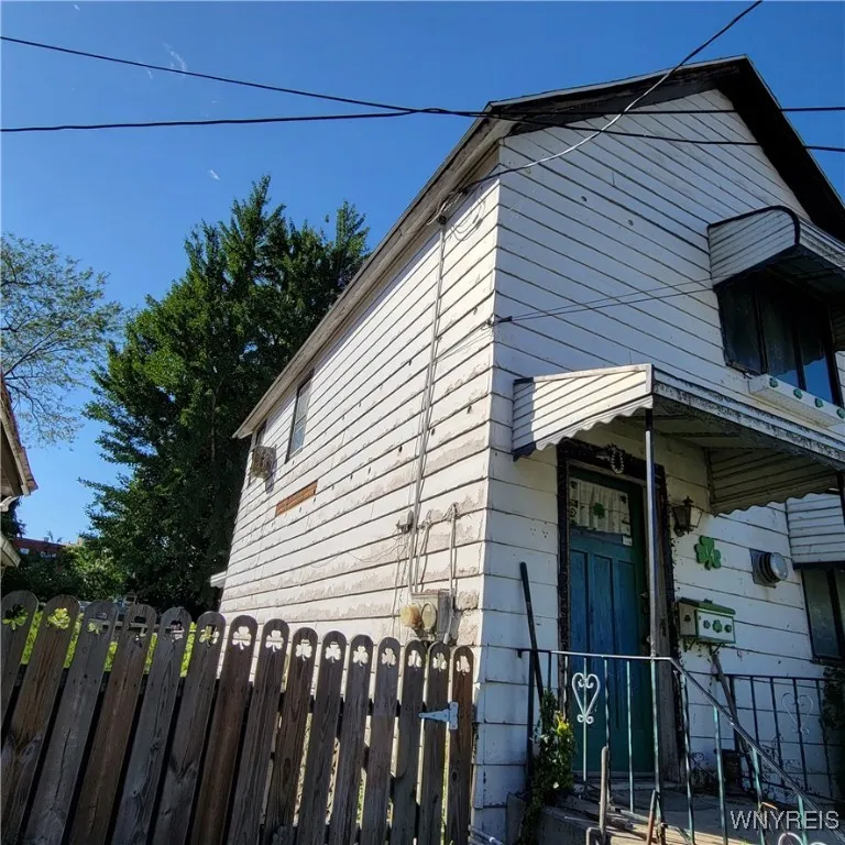 Left side of house