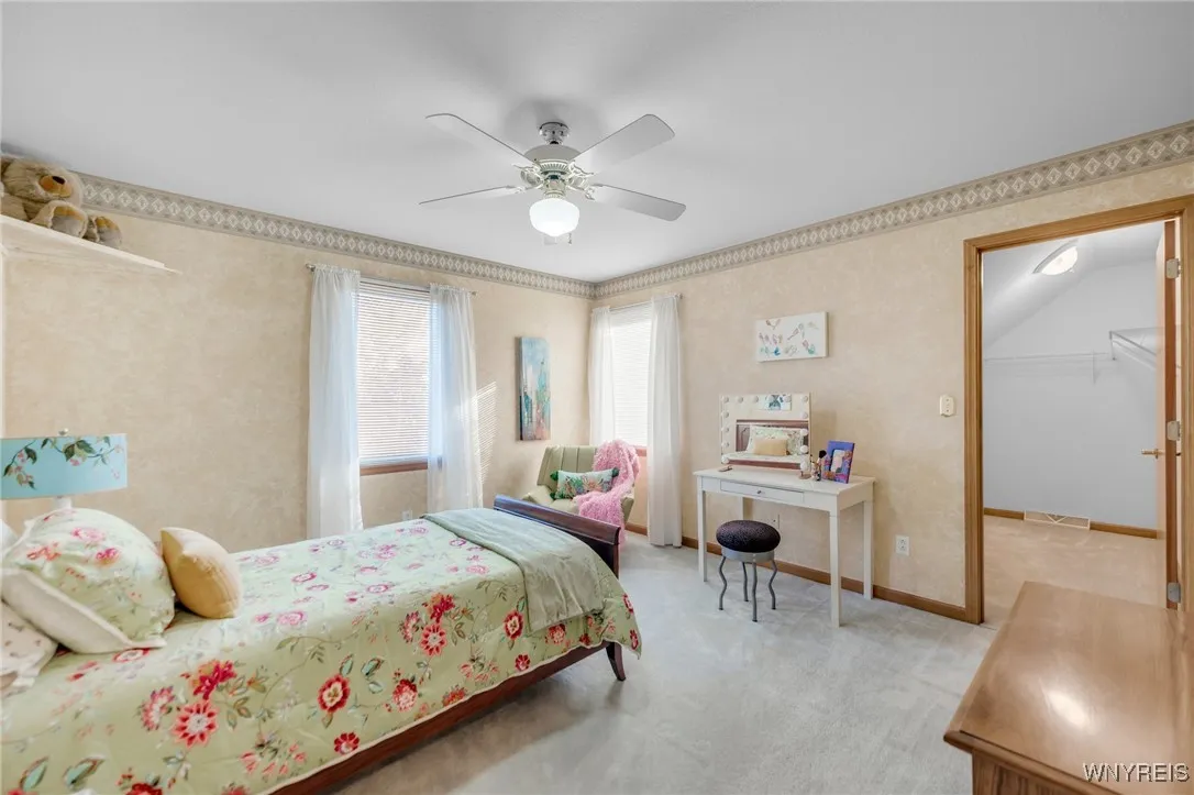 Third Bedroom with ceiling fan.