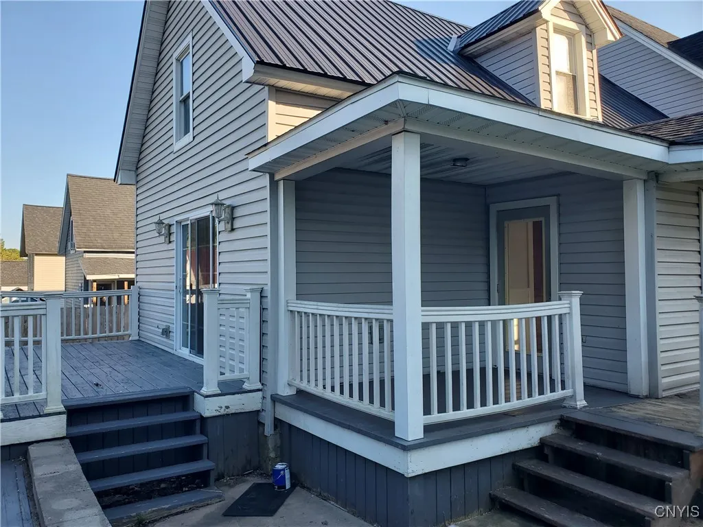 Rear of house