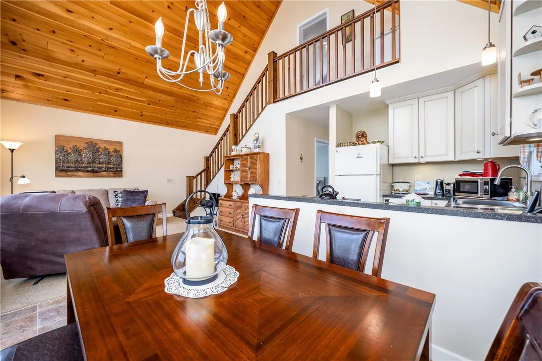 SPECTRACULAR GREAT ROOM DINING AREA OVERLOOKING KITCHEN