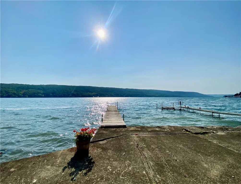 50' LEVEL LAKE FRONT - EXPANSIVE PATIO BREAKWALL, DOCK & SHED