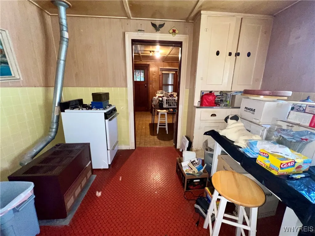 Kitchen w/Space Heater.
