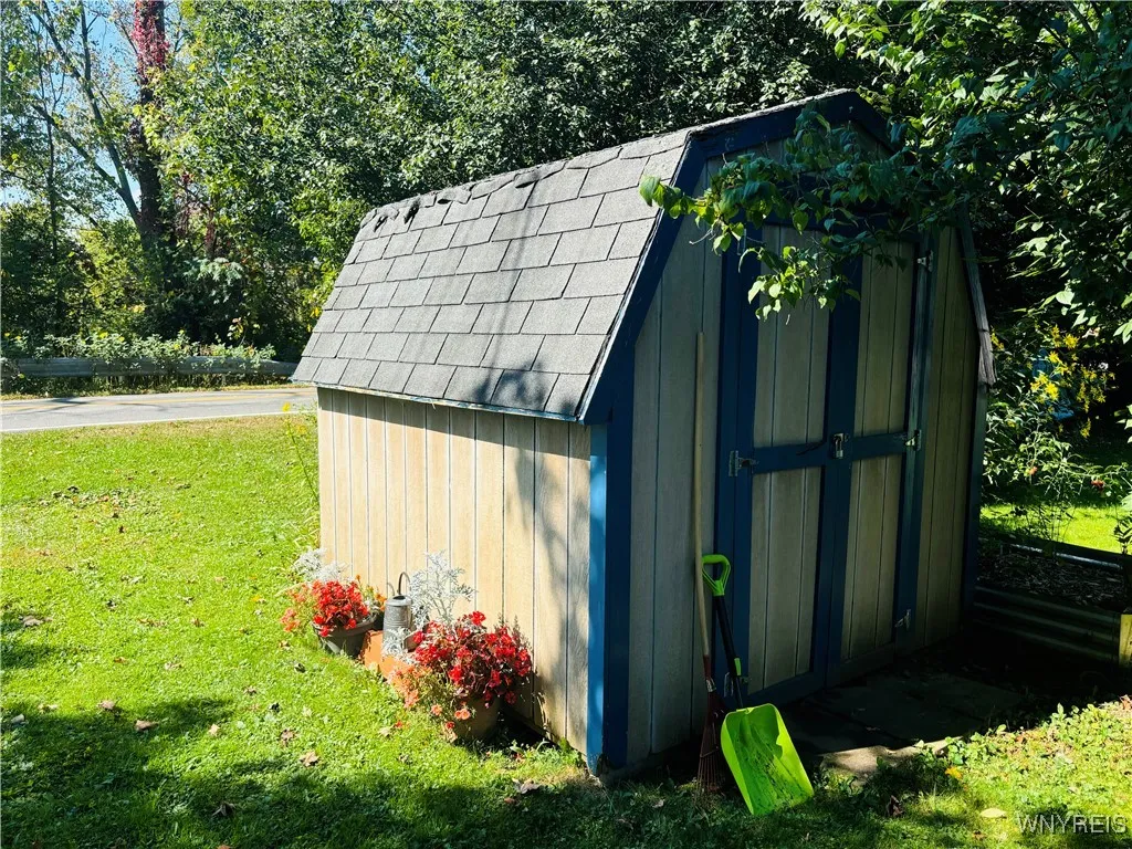 Shed with lock