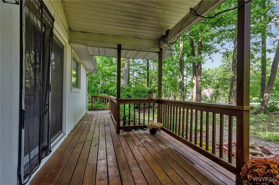 Covered porch to enjoy anytime