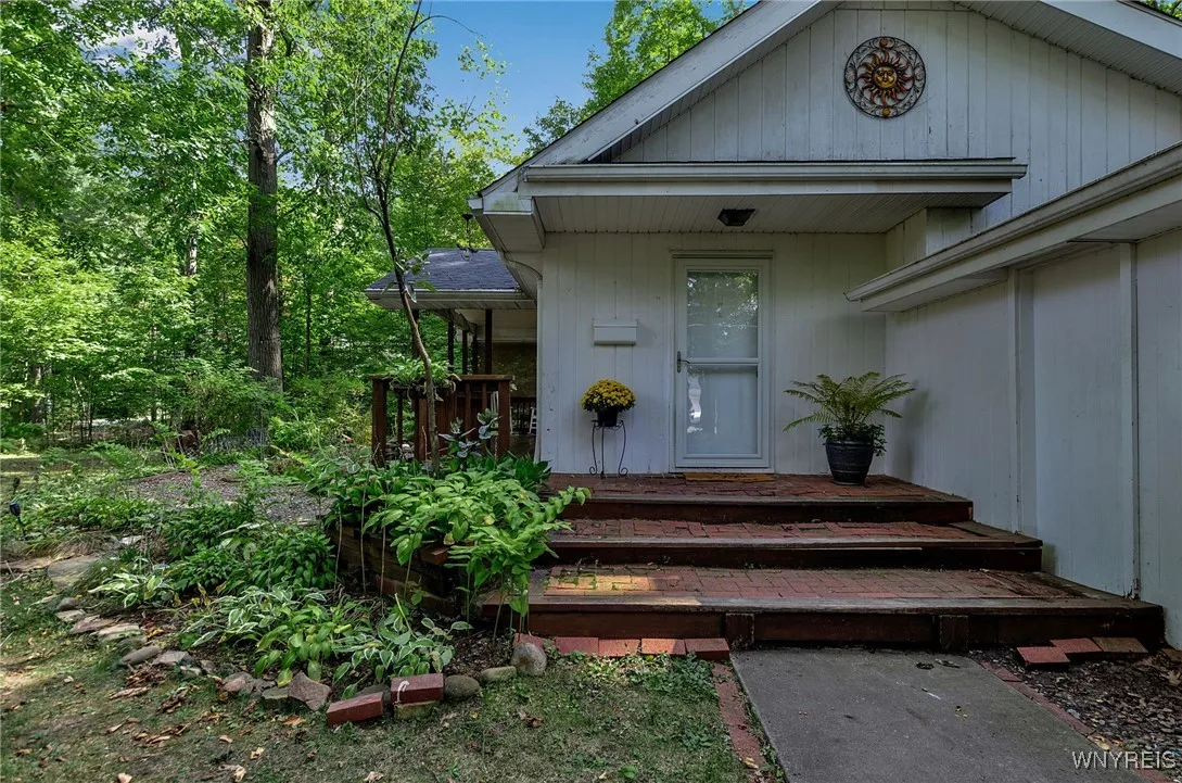 One of 3 entrances to the home