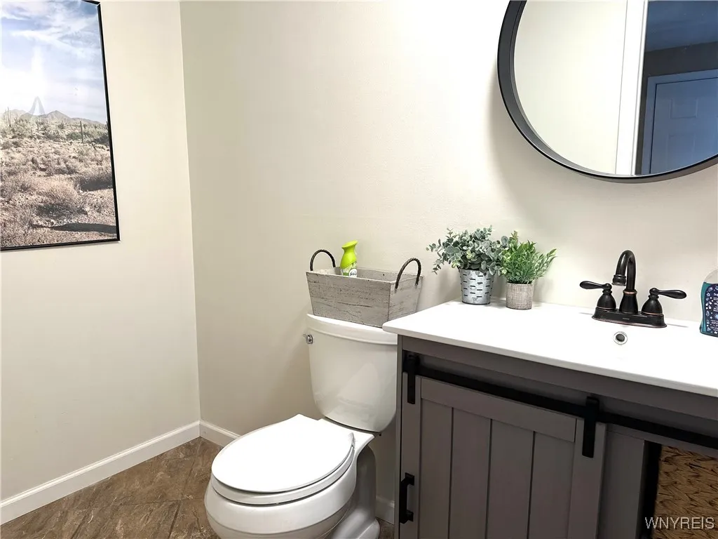 1/2 bath on lower level