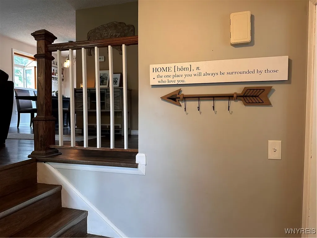 stairs to living room
