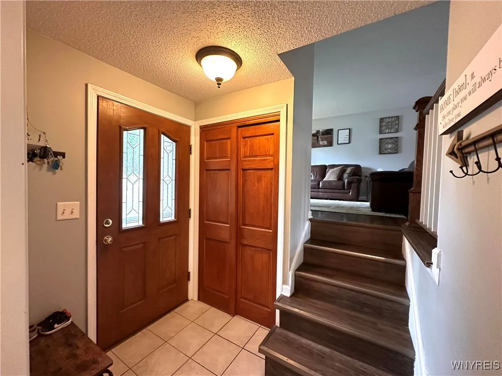 foyer with tiled flooring
