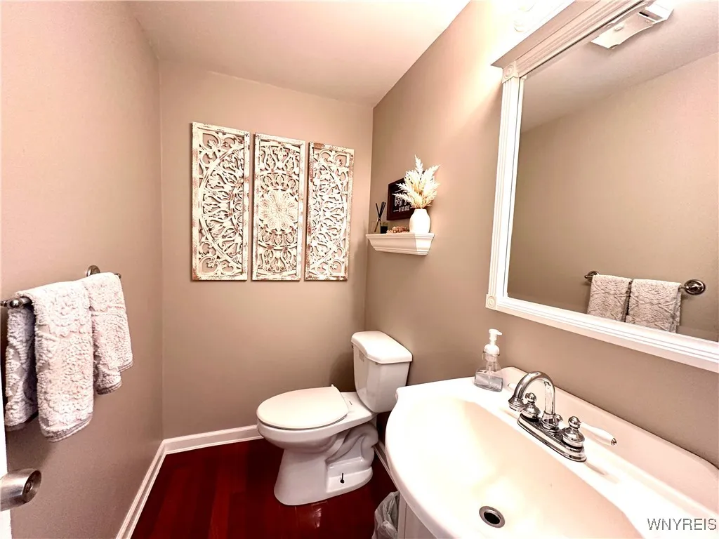 1/2 bath first floor