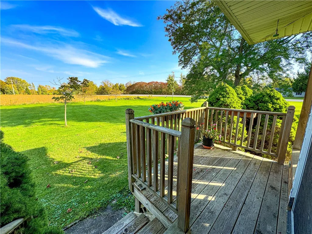 deck facing east
