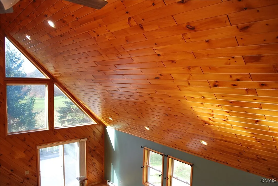 knotty pine ceilings!
