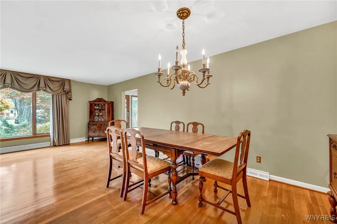Enormous living room/dining room combination for entertaining.