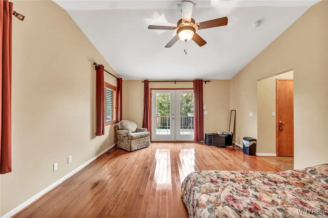 Large bright primary bedroom added in 2010.