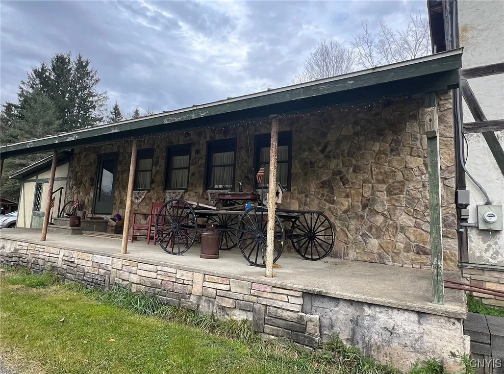 beautiful front porch or loading dock