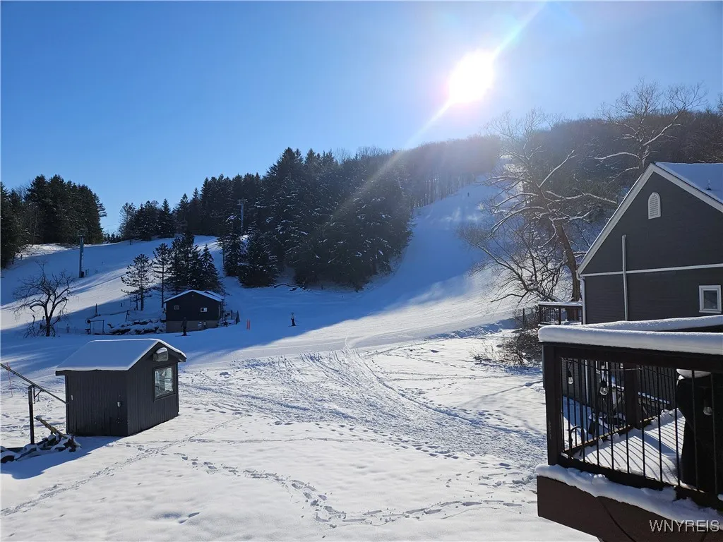 RIGHT ON THE SKI SLOPE!