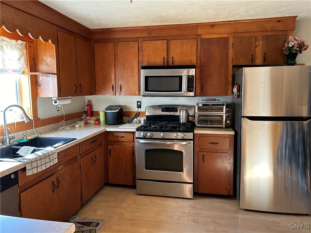 kitchen in the two story unit