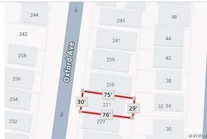 231 Oxford Avenue, Buffalo, New York 14209, Buffalo, New York 14209, 4 Bedrooms Bedrooms, ,2 BathroomsBathrooms,Land,For Sale,231 Oxford Avenue, Buffalo, New York 14209,0,B1579611