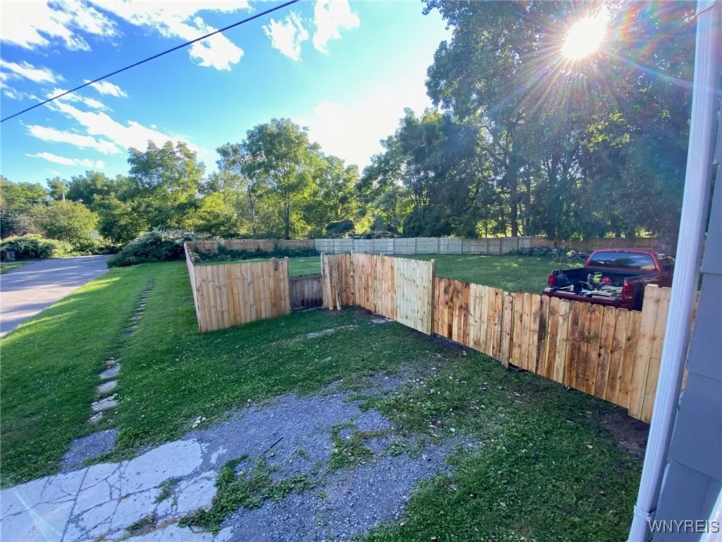 fenced in lot