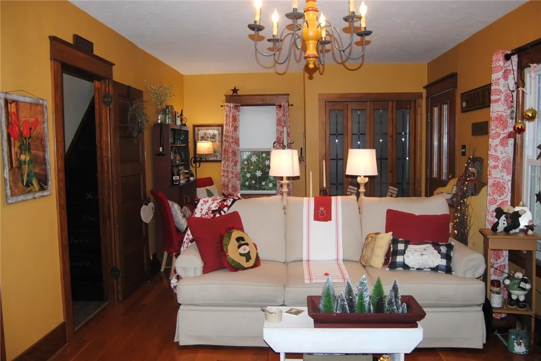 living room frosted door coat closet for storage