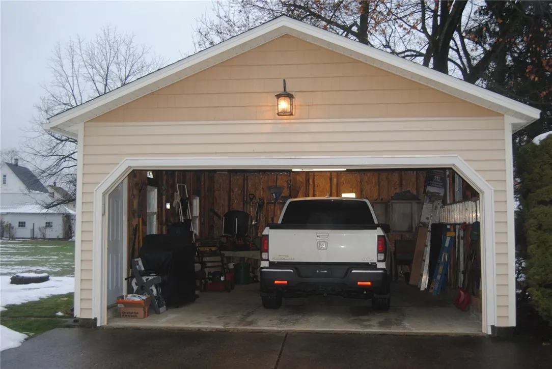 oversized garage with electric