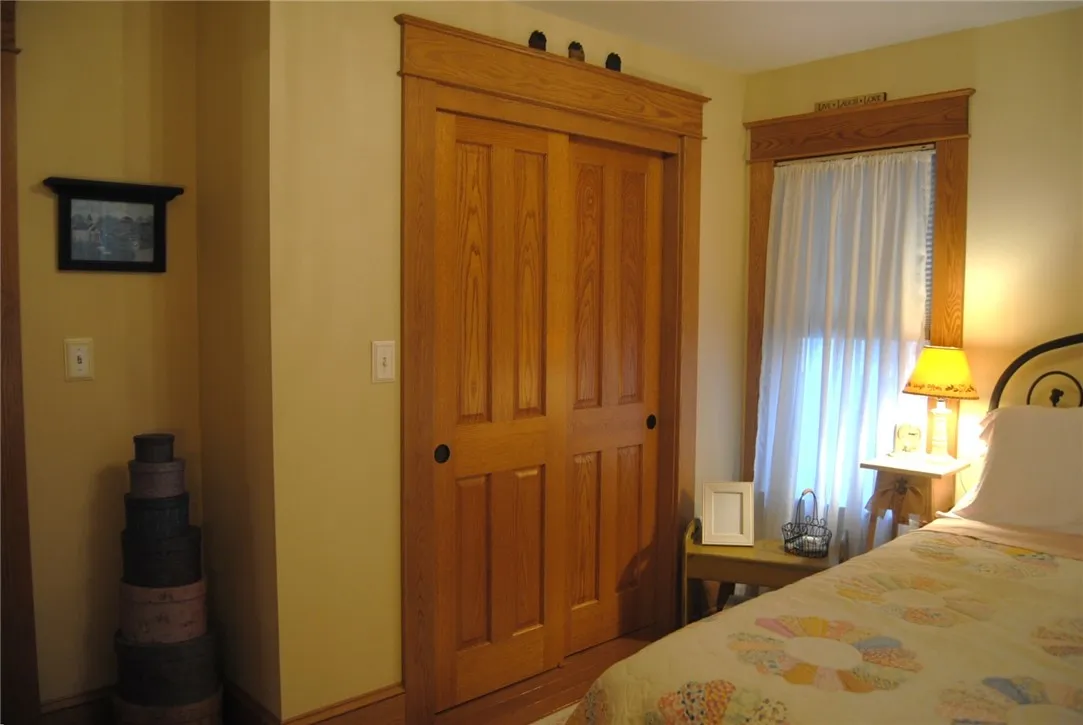 guest closet solid oak doors throught the home