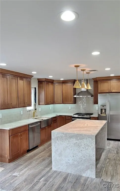 This is an example of a similar layout and the kind of counters, fixtures, and appliances you could choose in your new home.