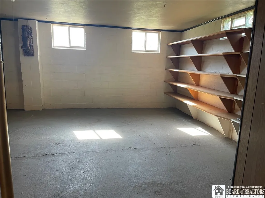 Basement room used as a family room