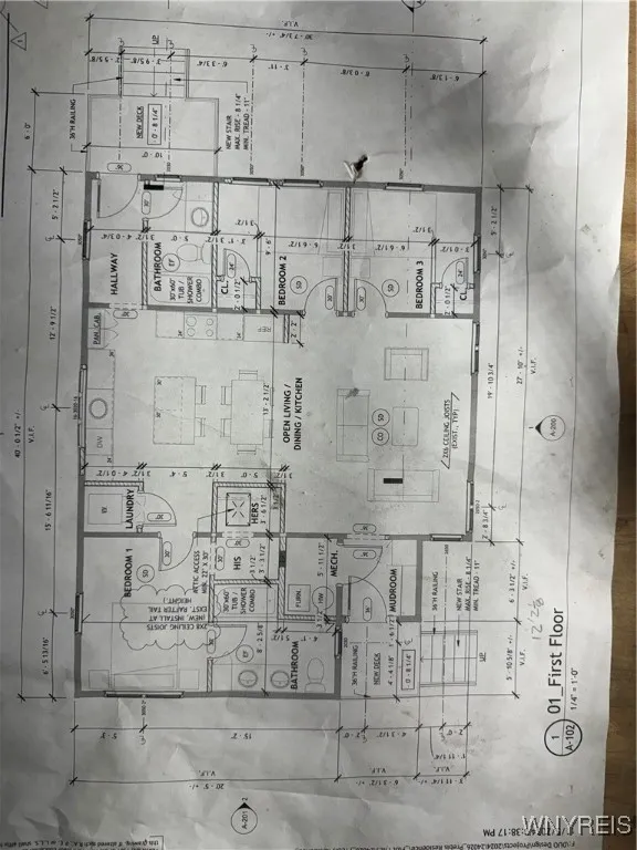 3bdr/2ba set of drawings