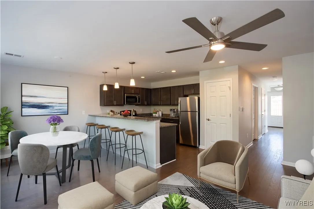 Staged kitchen
