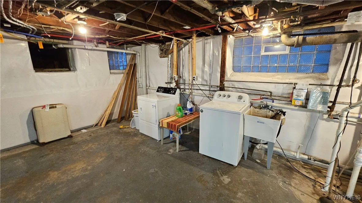 Laundry in basement (washer and dryer included)