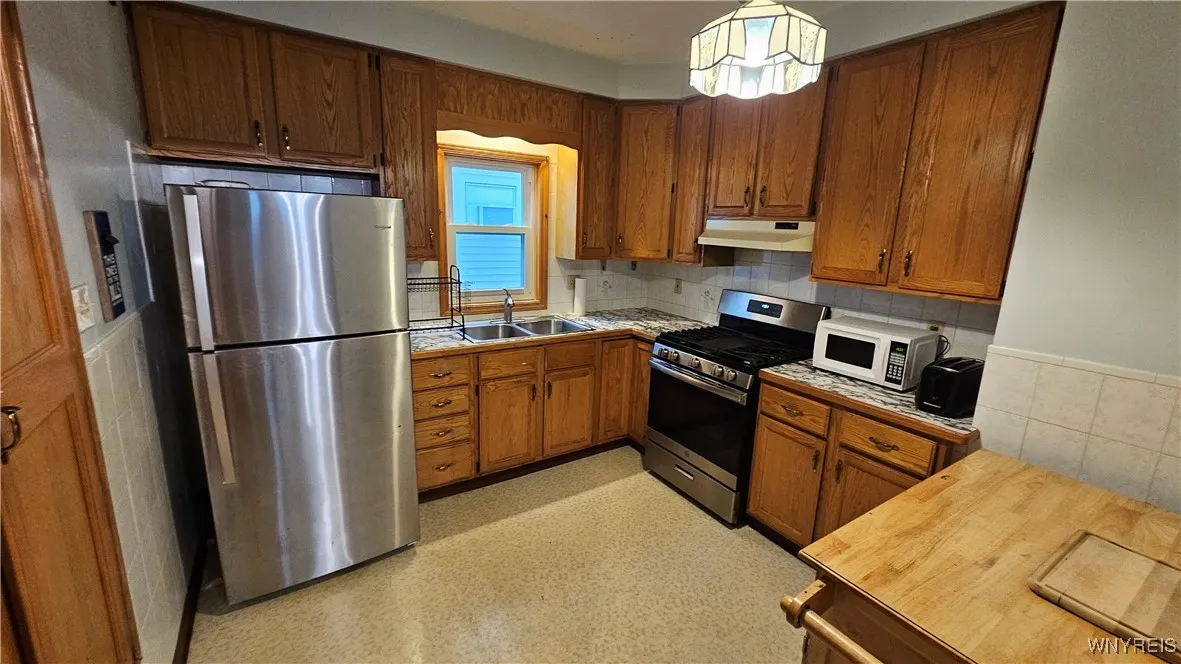 Updated kitchen with modern appliances included
