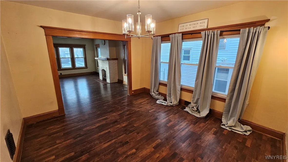 Formal dining room looking to living room