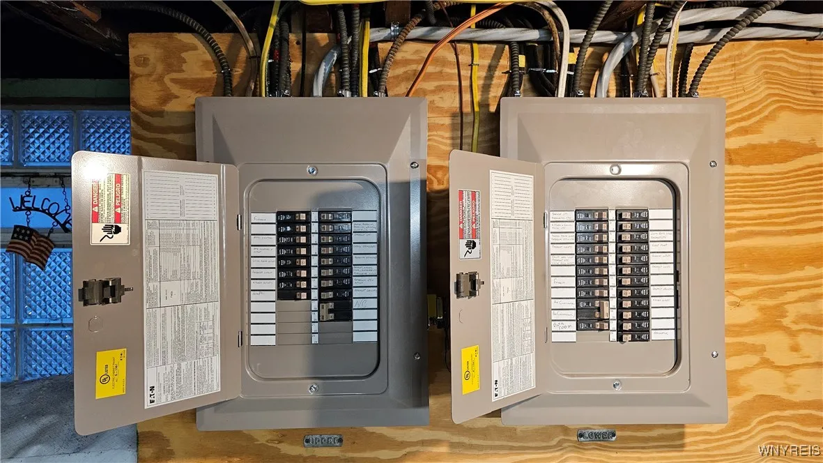 Circuit breakers in basement