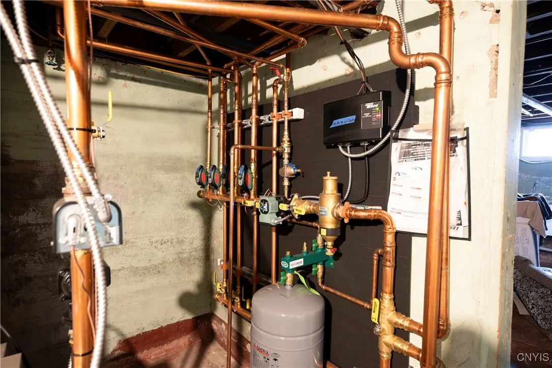 All new copper plumbing, multi zone heat