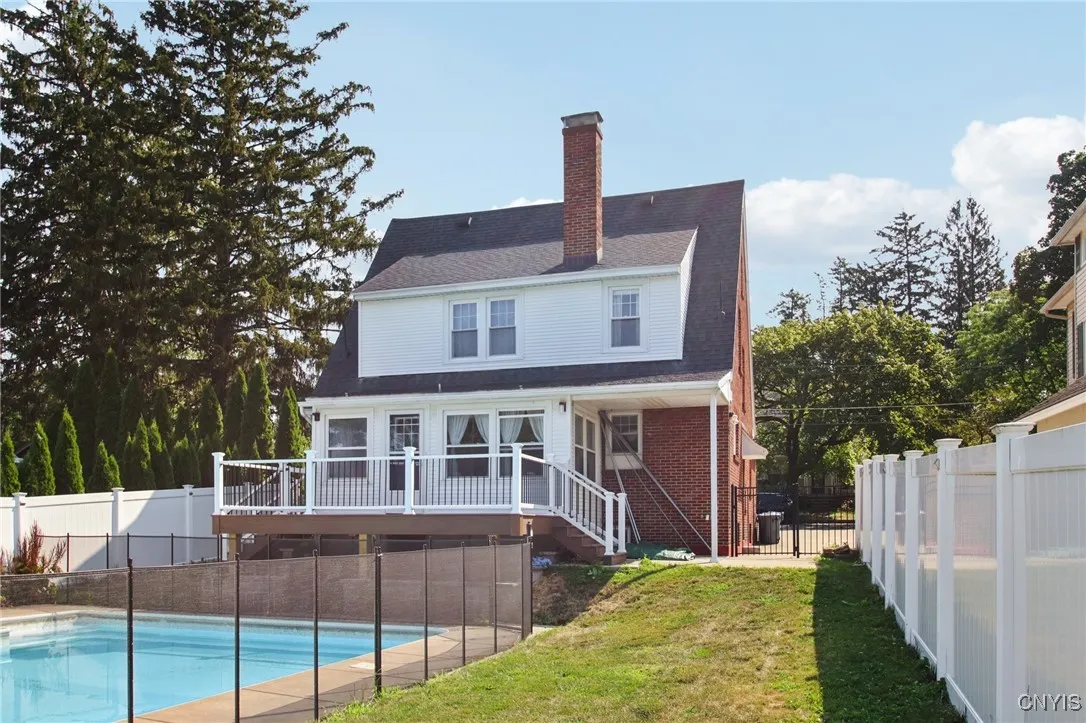 Deck overlooking your  beautiful pool.