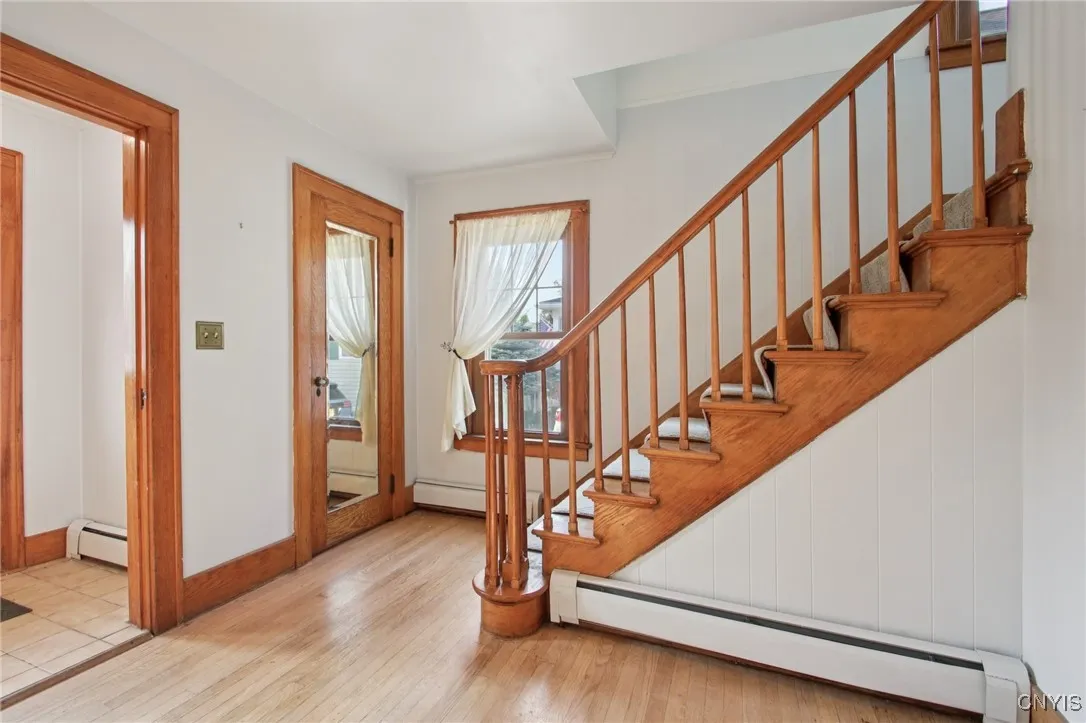 Bright and airy entranceway.
