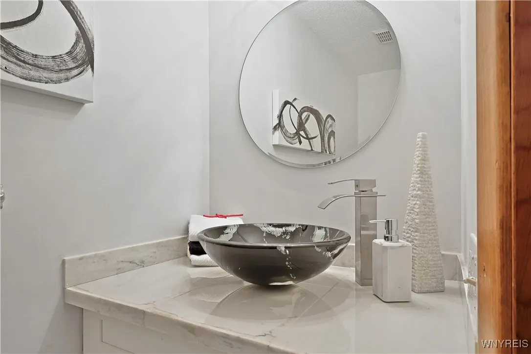 First floor half bath