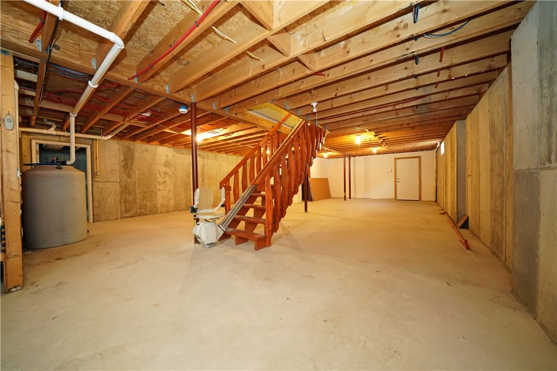 Chair lift to upstairs and in basement to sump pump room and 2 car garage