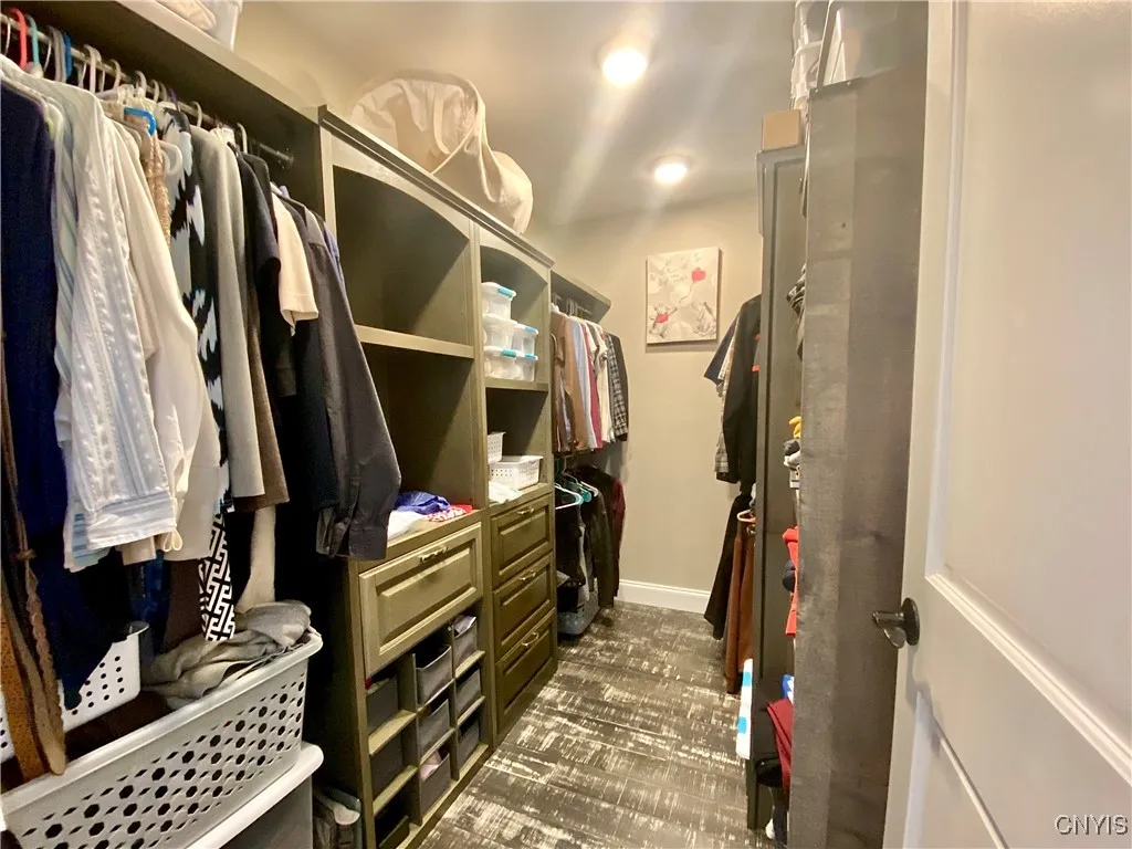 Master walk-in closet