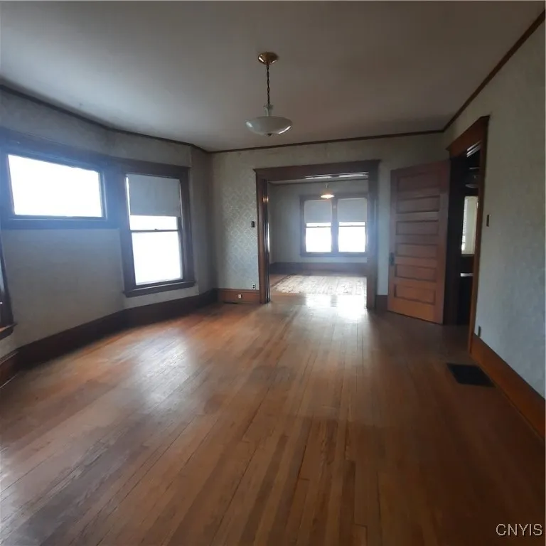 1st floor apartment Living room looking toward Bedroom Area