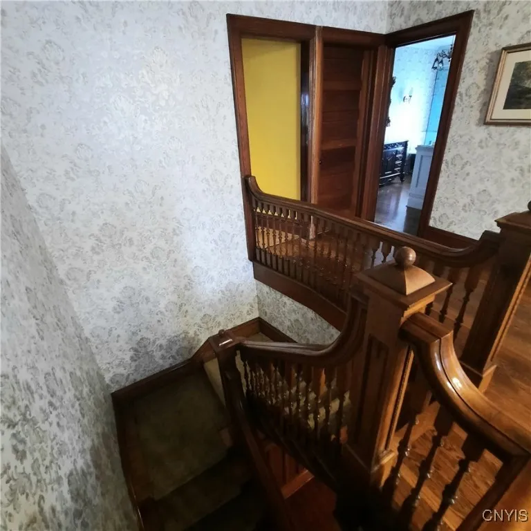 Staircase going to 2nd floor.