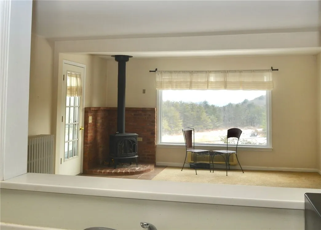 View from the kitchen pass-through.